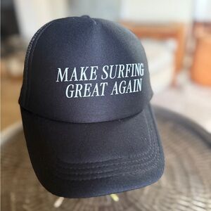 New Honorable Citizens Make Surfing Great Again Mesh Black Trucker Cap surf hat